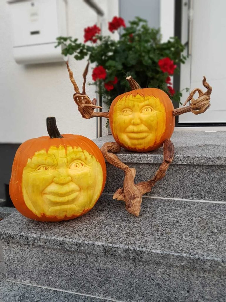Meisterhafte Kürbis-Schnitzkunst Von Gruselig bis Elegant